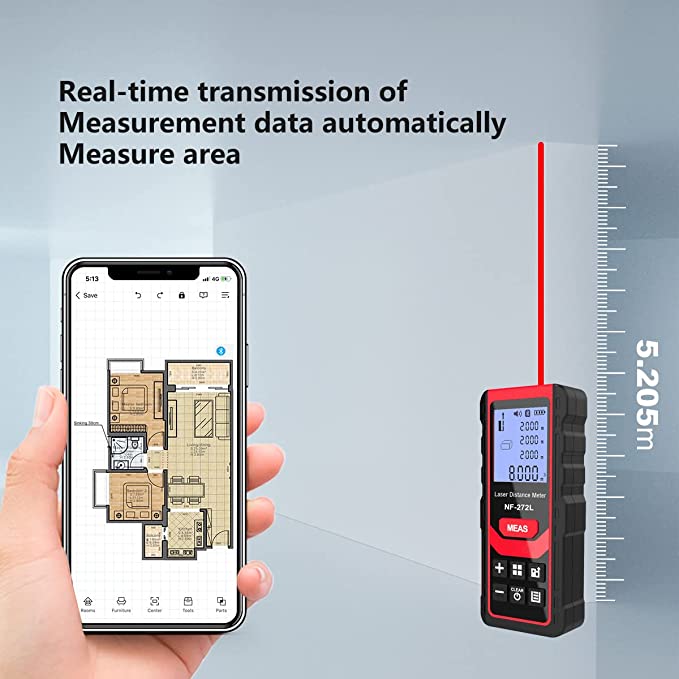 What does a laser measure measure?